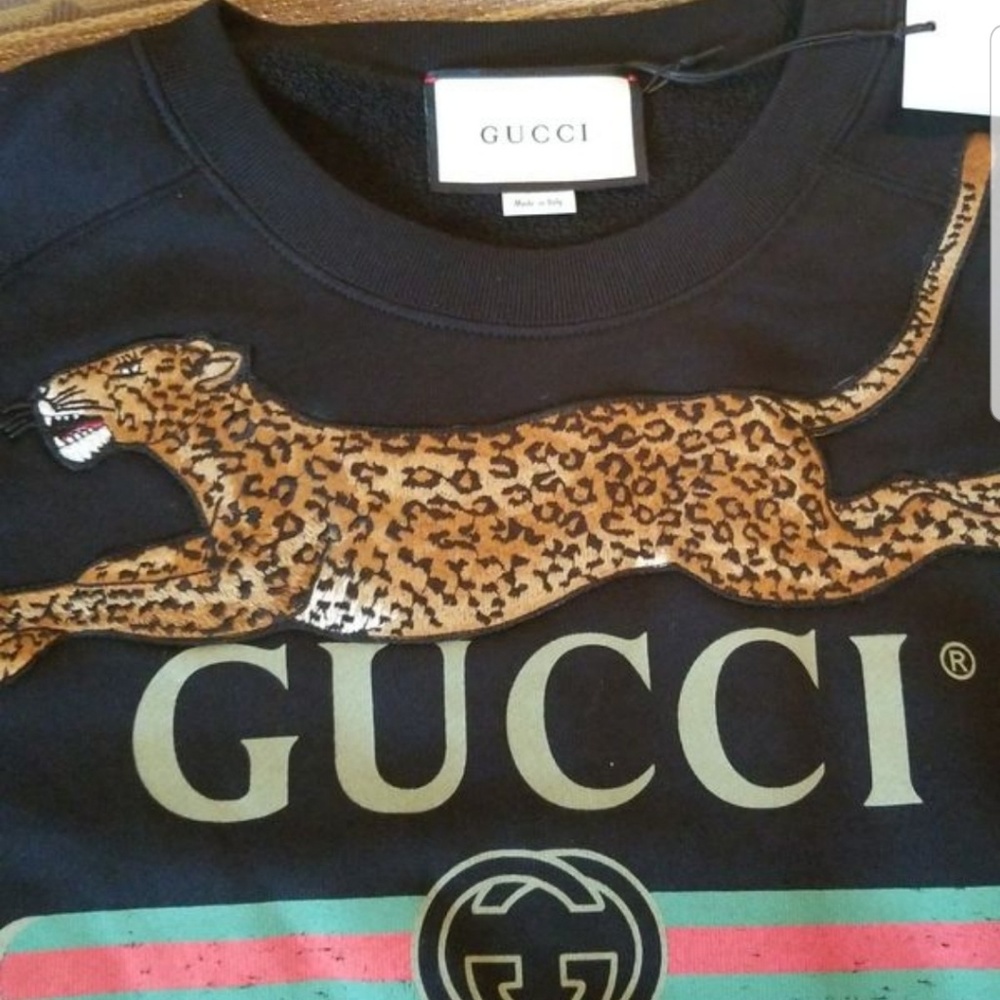 NWT Authentic Gucci Leopard sweater Size M